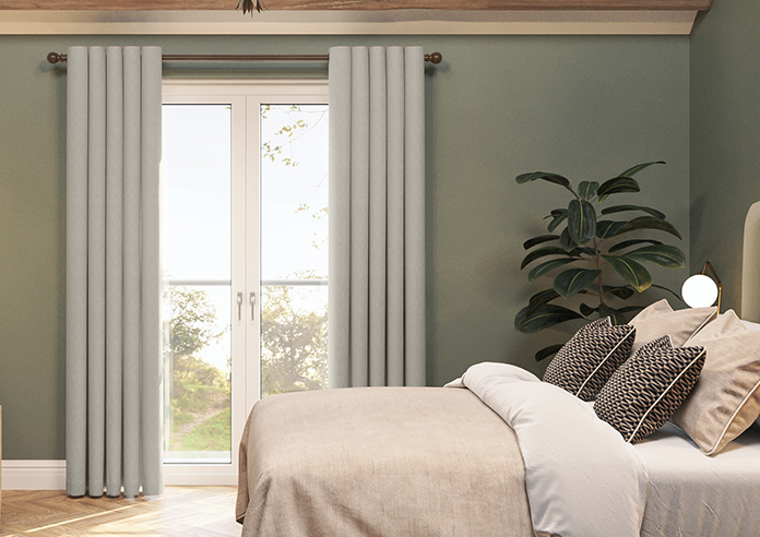 Genoa Faux Silk (Blackout), Sterling Shimmer - Made to Measure Curtains - Image 3